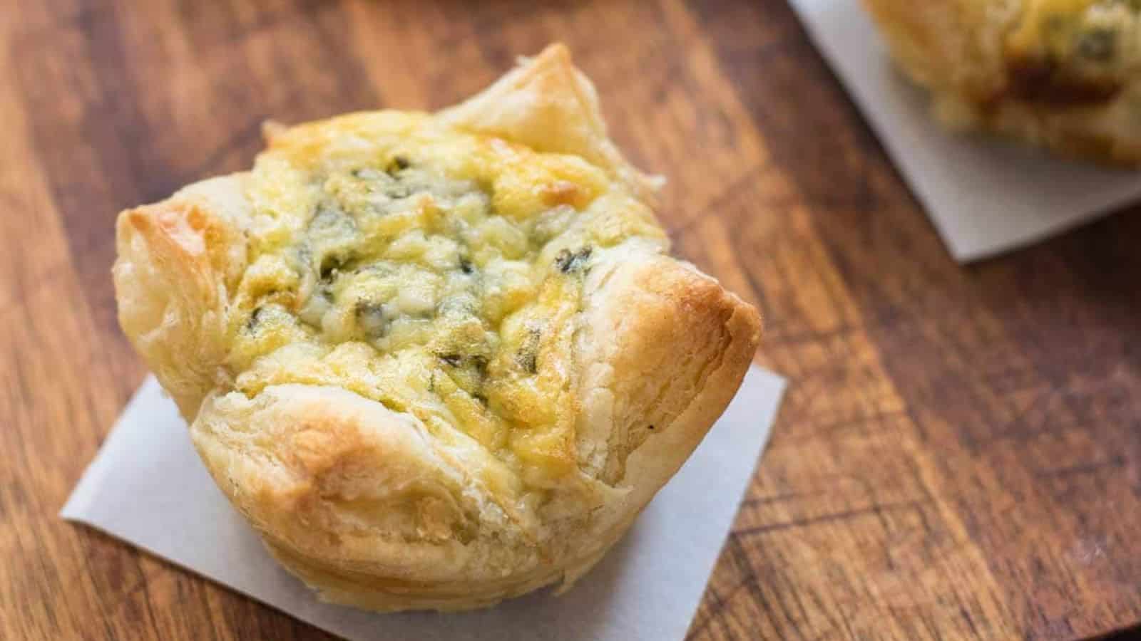 5 Ingredient Spinach Artichoke Egg Tarts