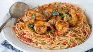 Blackened Shrimp Pasta