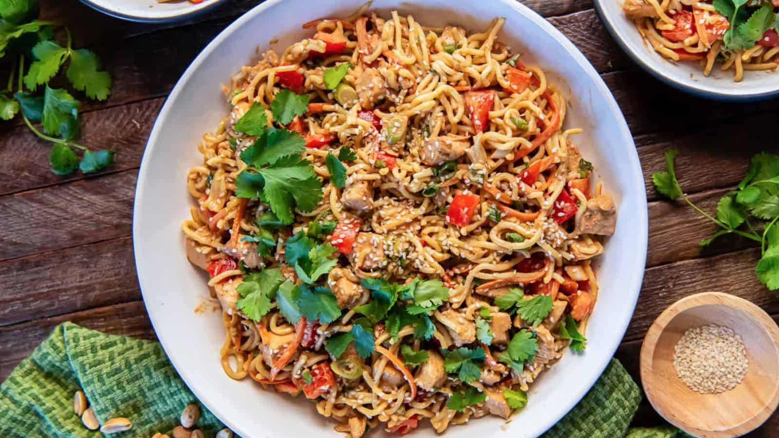 Peanut Noodles with Chicken