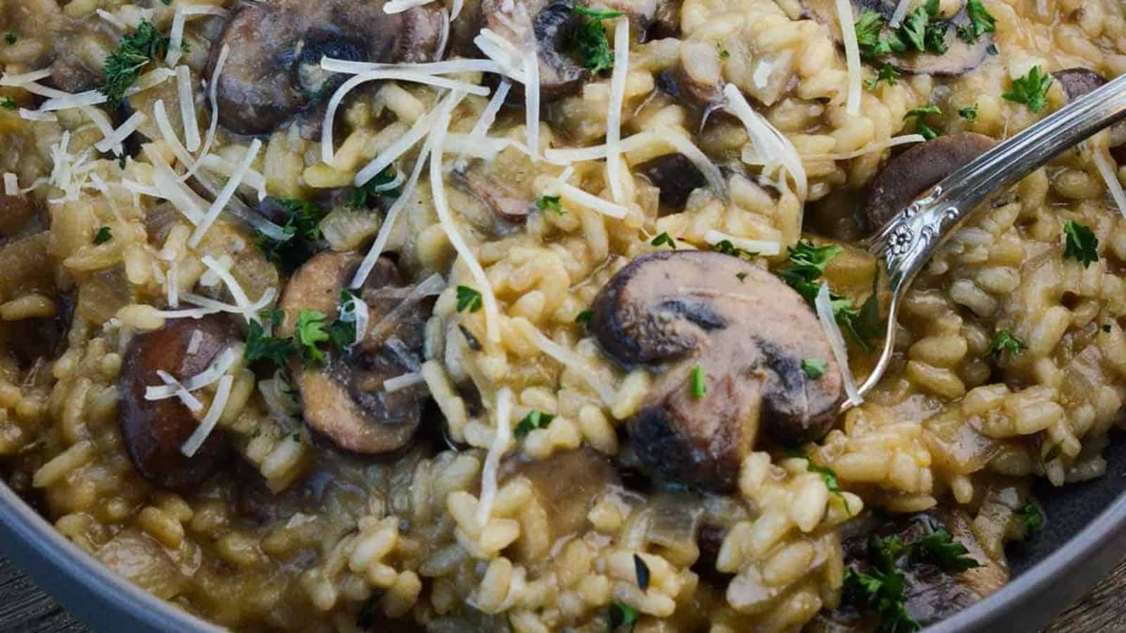Vegan Mushroom Risotto