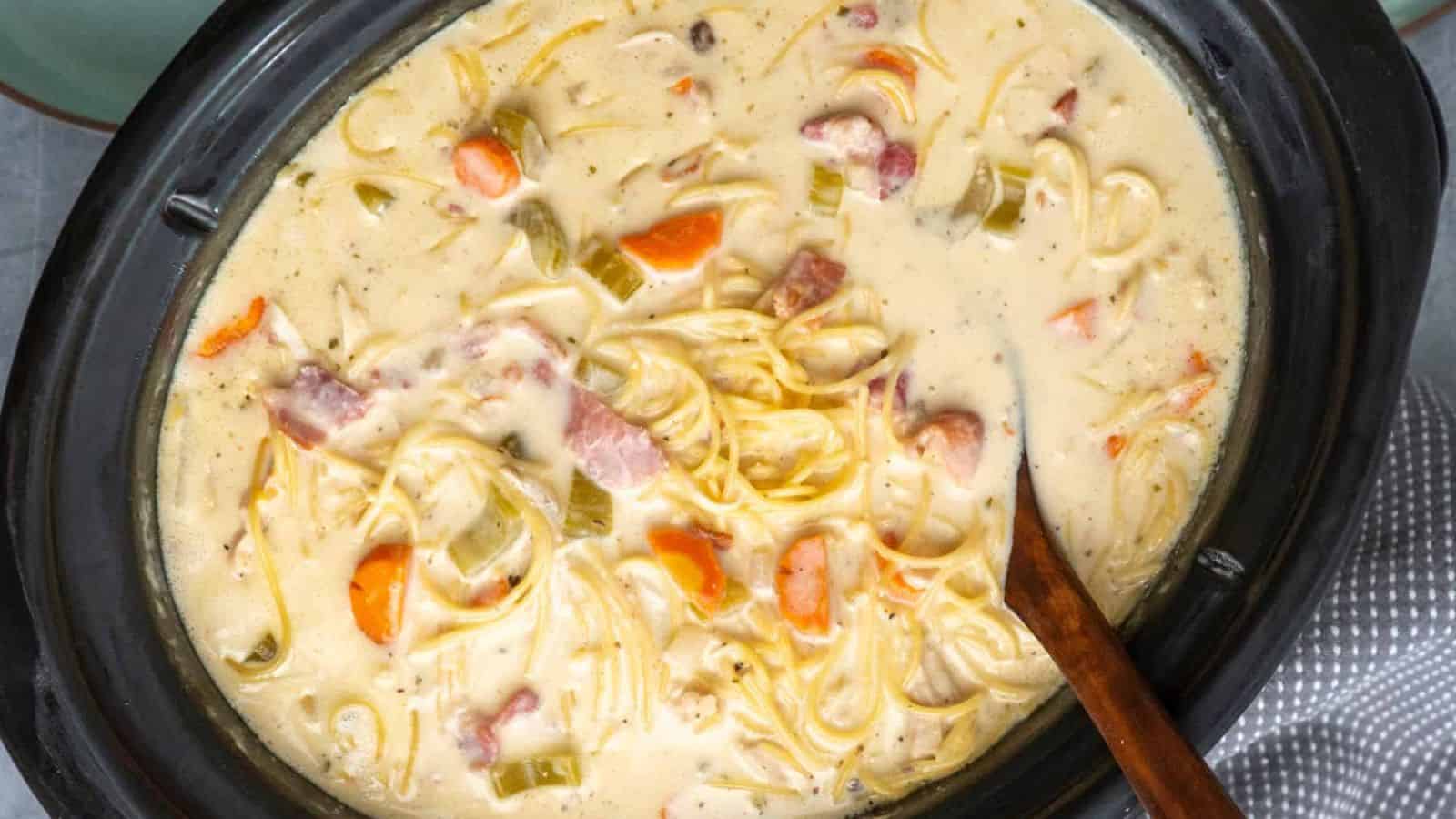 Crock Pot Crack Chicken Noodle Soup