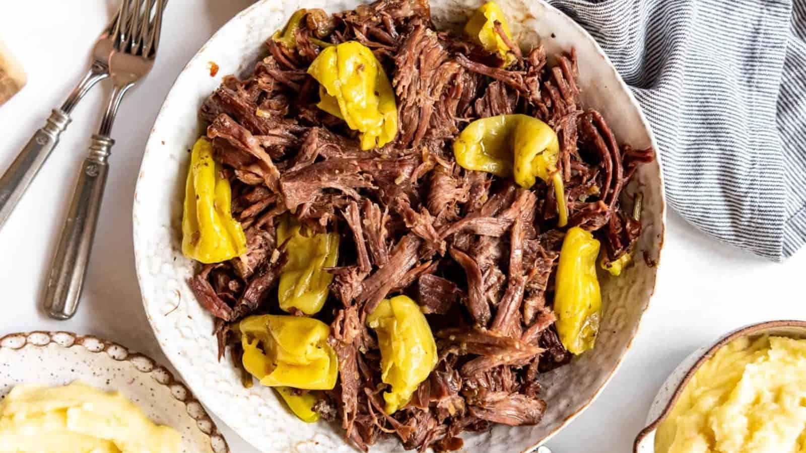 Slow Cooker Mississippi Pot Roast