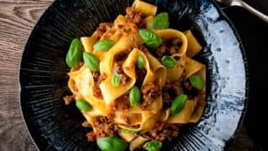 Braised Lamb Ragu with Pappardelle Pasta