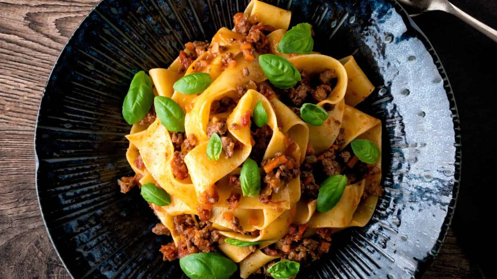 Braised Lamb Ragu with Pappardelle Pasta