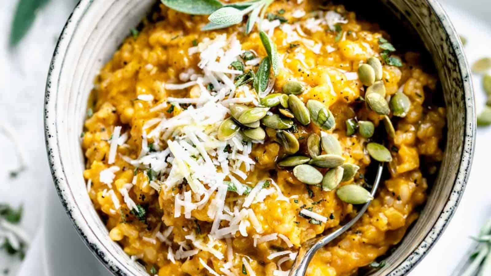 Brown Rice Pumpkin Risotto