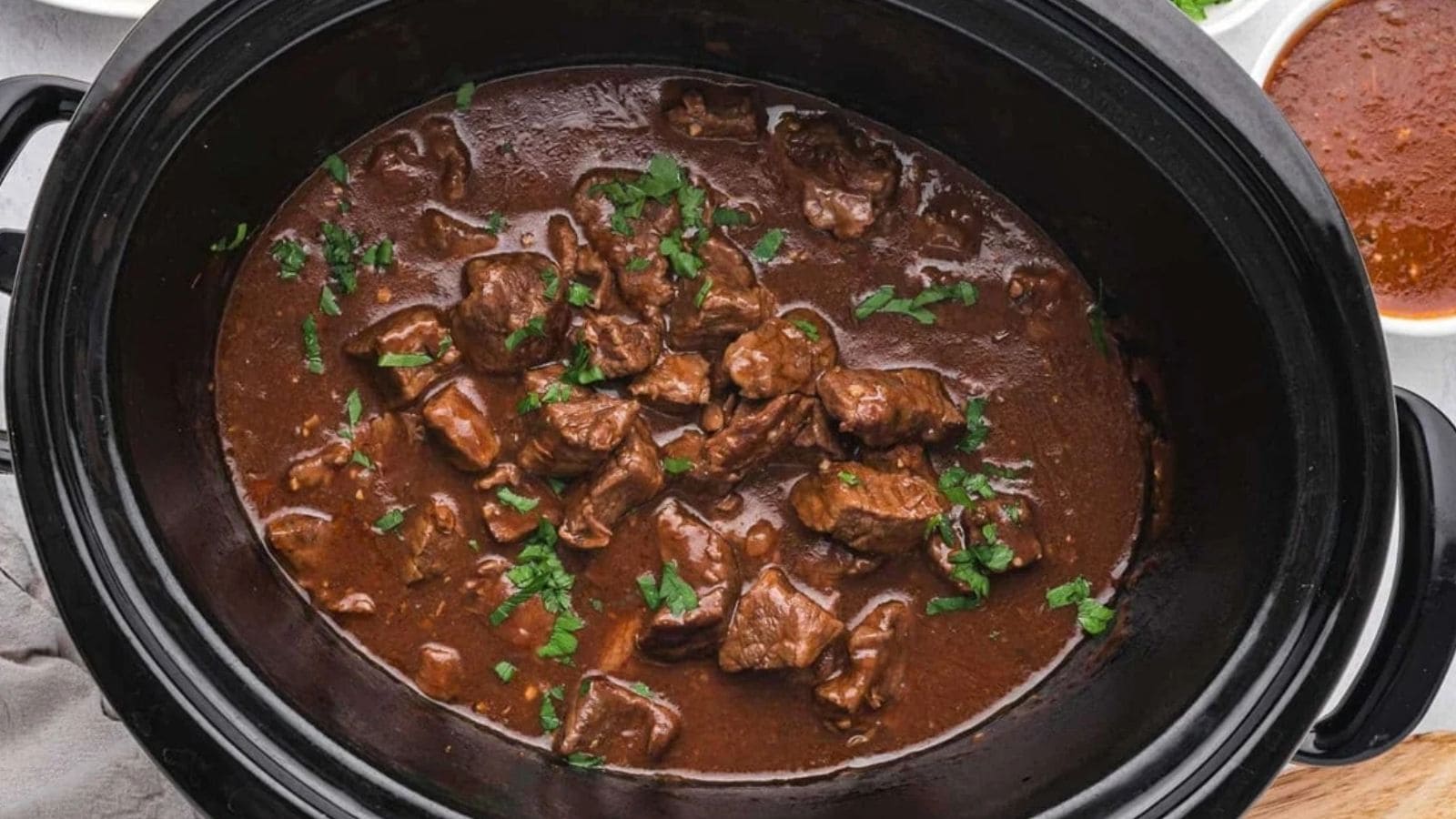 Slow Cooker Beef Tips and Gravy