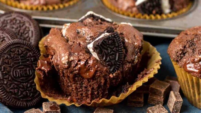 Oreo Double Chocolate Chip Muffins