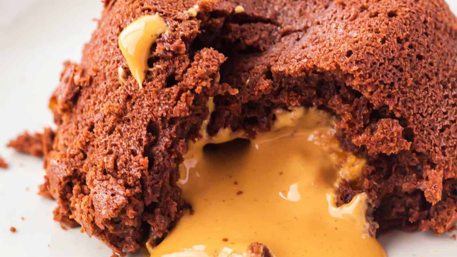 PEANUT BUTTER LAVA CAKES