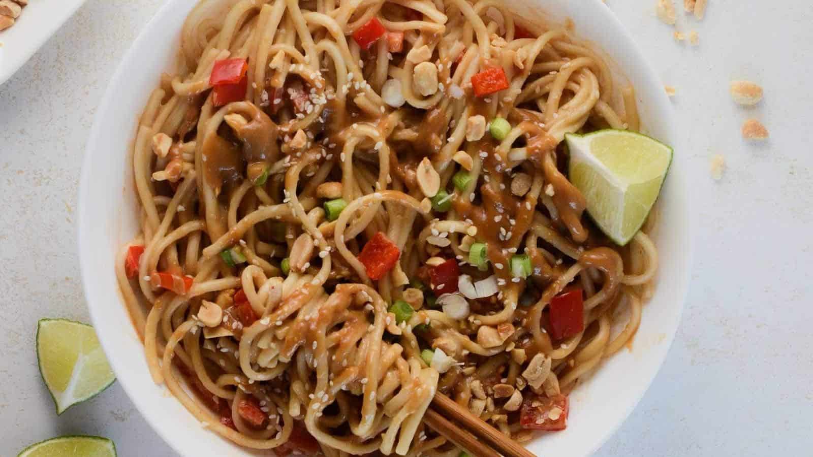 Miso Peanut Noodles (15 Minutes)