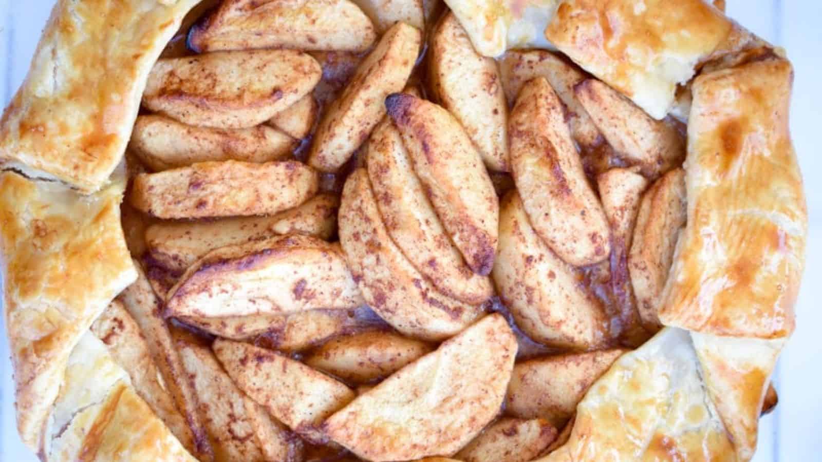 Easy Apple Galette with Maple Drizzle