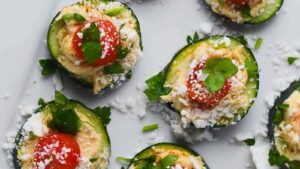 Mediterranean Cucumber Bites (Easy Appetizer or Snack)