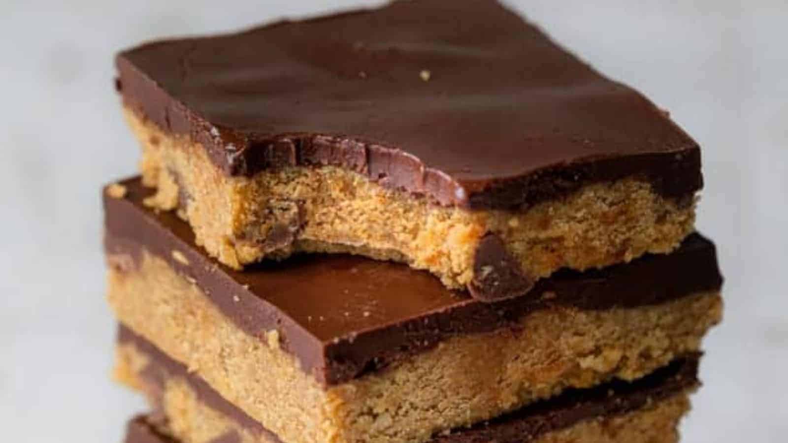 No Bake Cookie Dough Bars