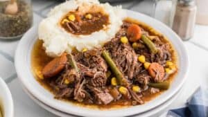 Slow Cooker Shredded Beef Dinner