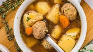 Meatball Potato Soup