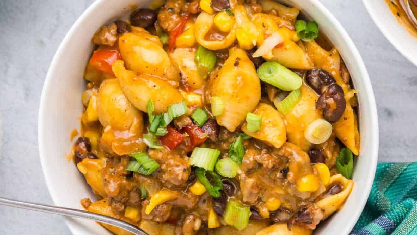 Slow Cooker Taco Pasta