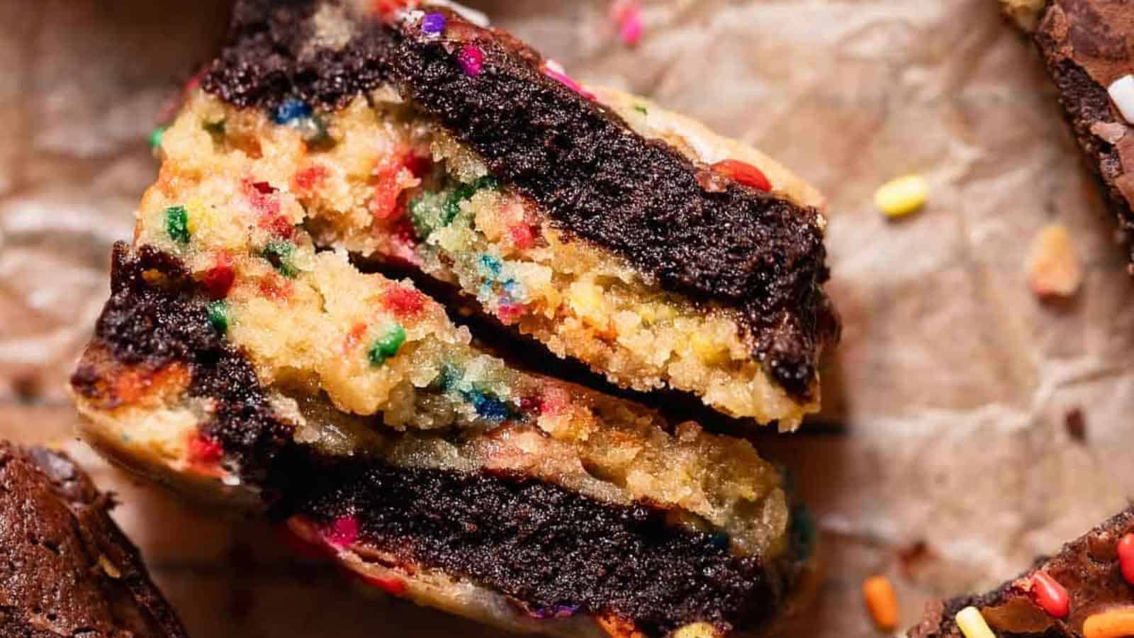 Birthday Cake Brownies
