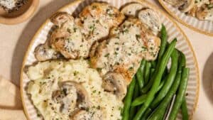 Creamy Chicken Thighs with Mushrooms