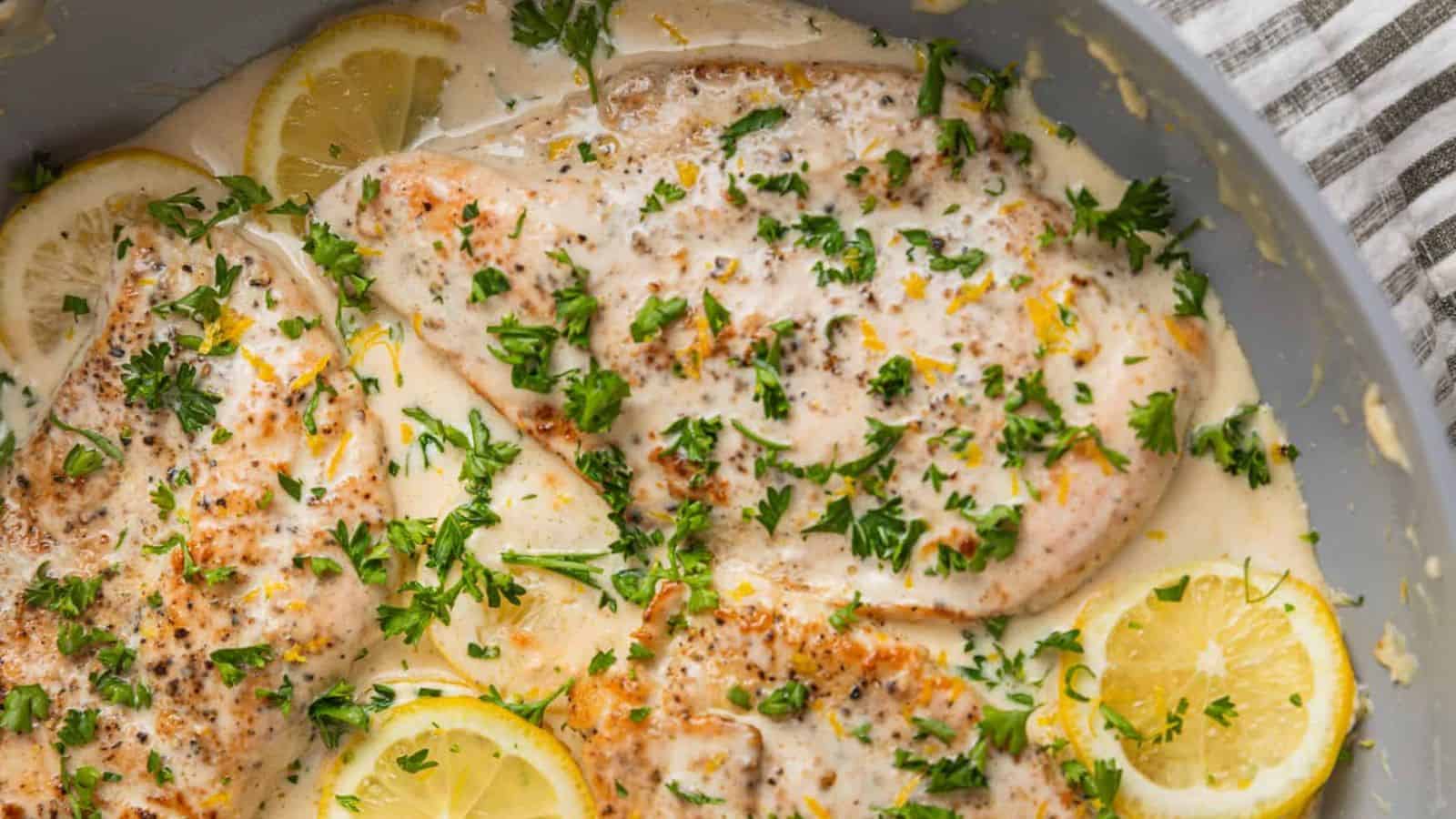 Creamy Skillet Lemon Chicken