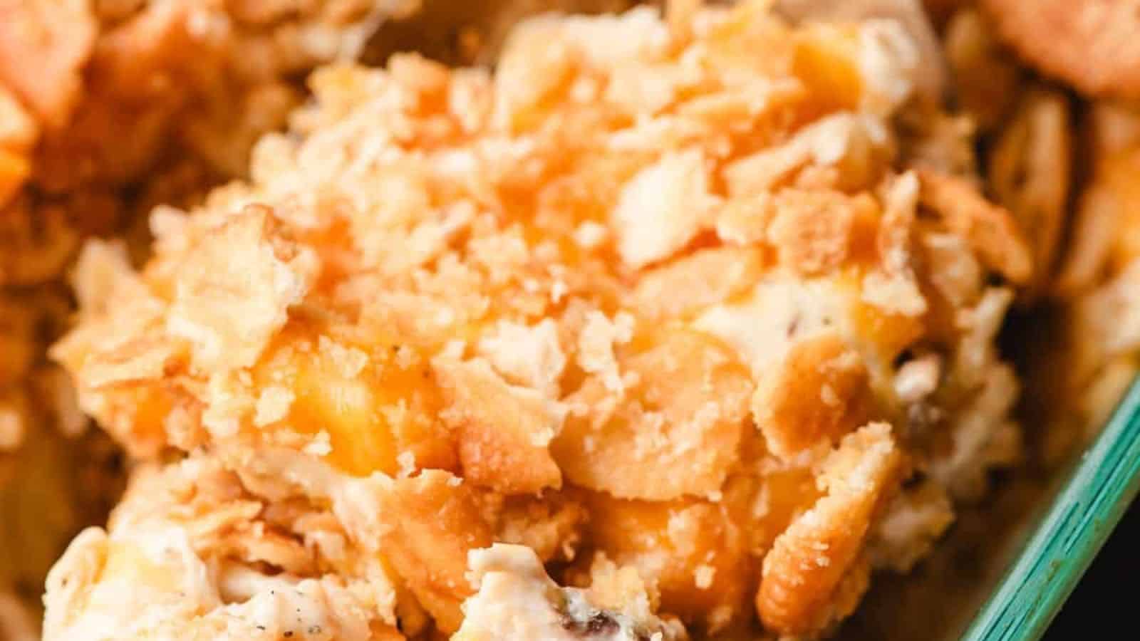 Creamy Ritz Cracker Chicken Casserole