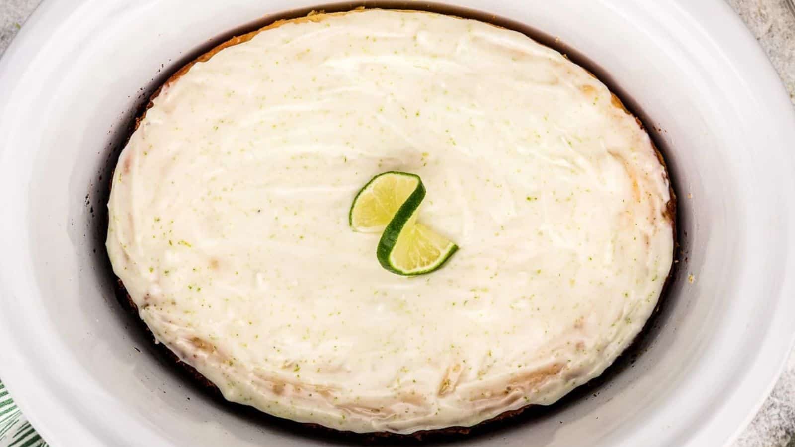 Slow Cooker Key Lime Cake