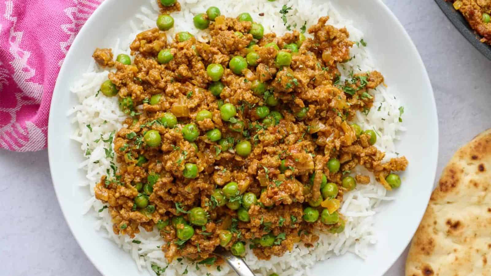 Keema Curry (Ground Beef and Peas)