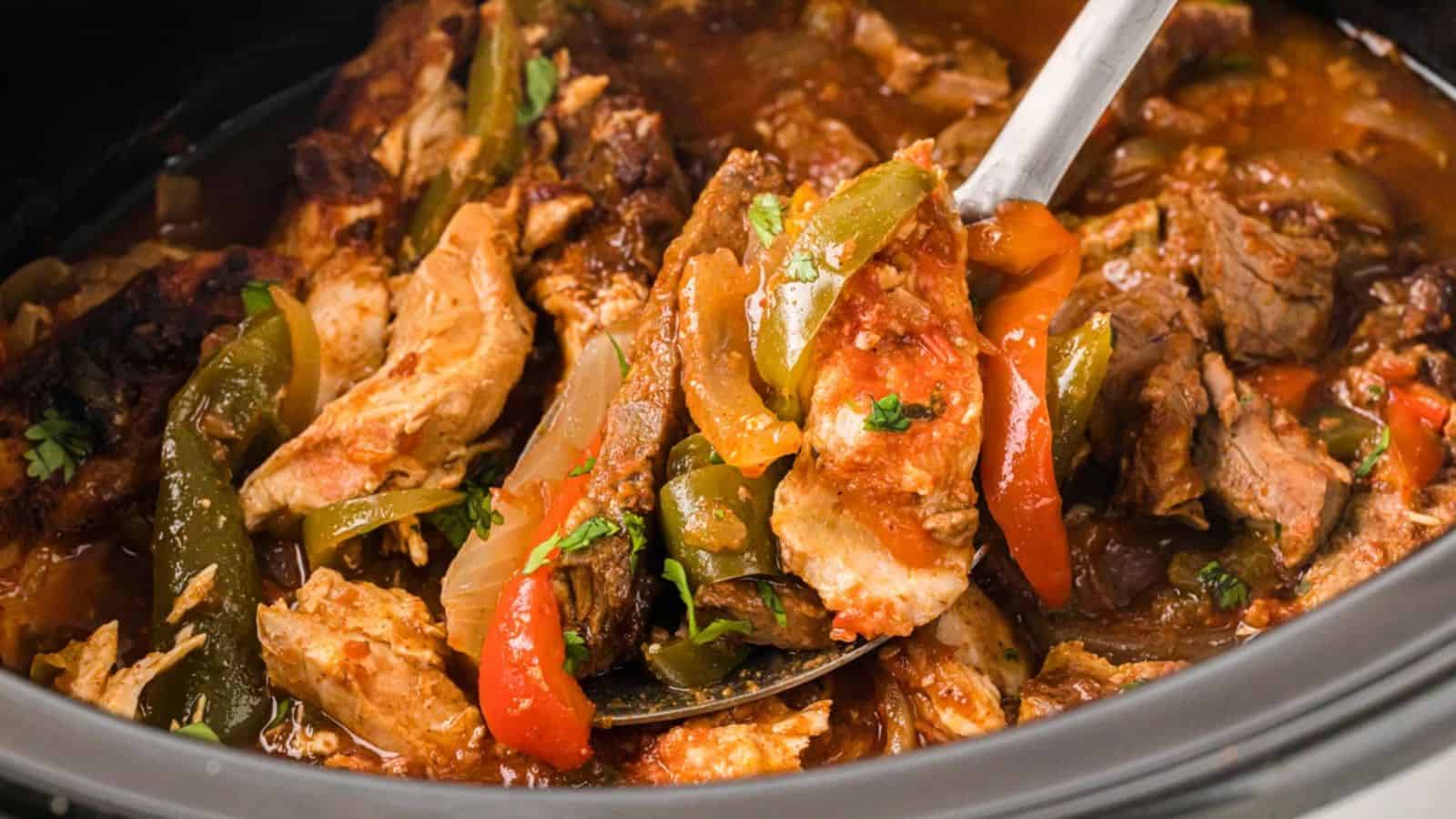 Chicken and Steak Fajitas