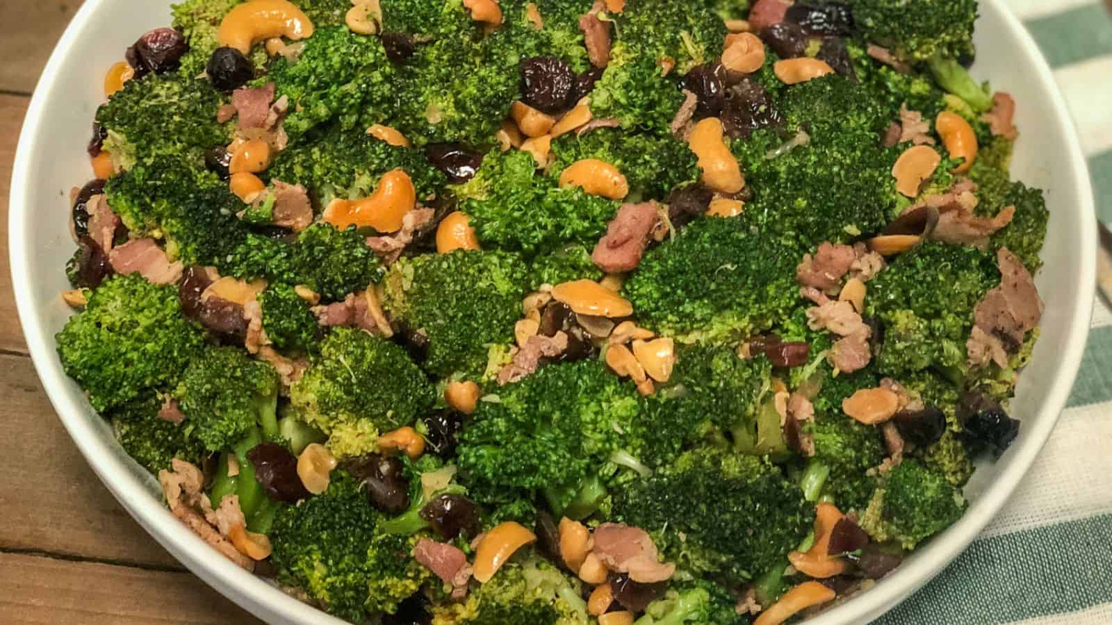 Dutch Oven Cranberry Cashew Broccoli