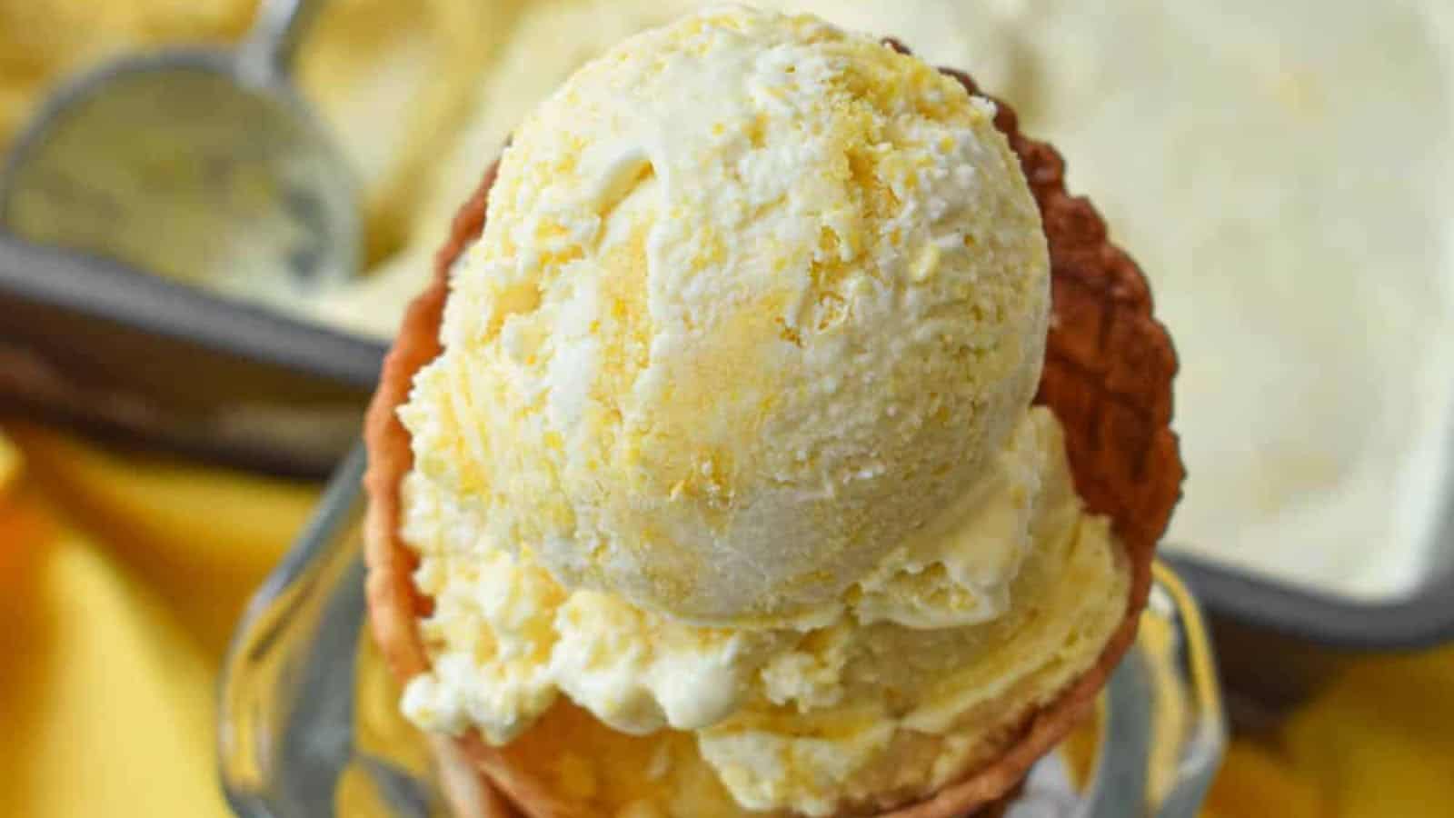 Sweet Corn Ice Cream (Egg Free, No Churn!)