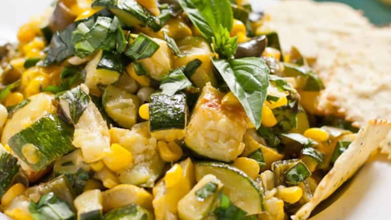 Roasted Corn and Zucchini Salsa