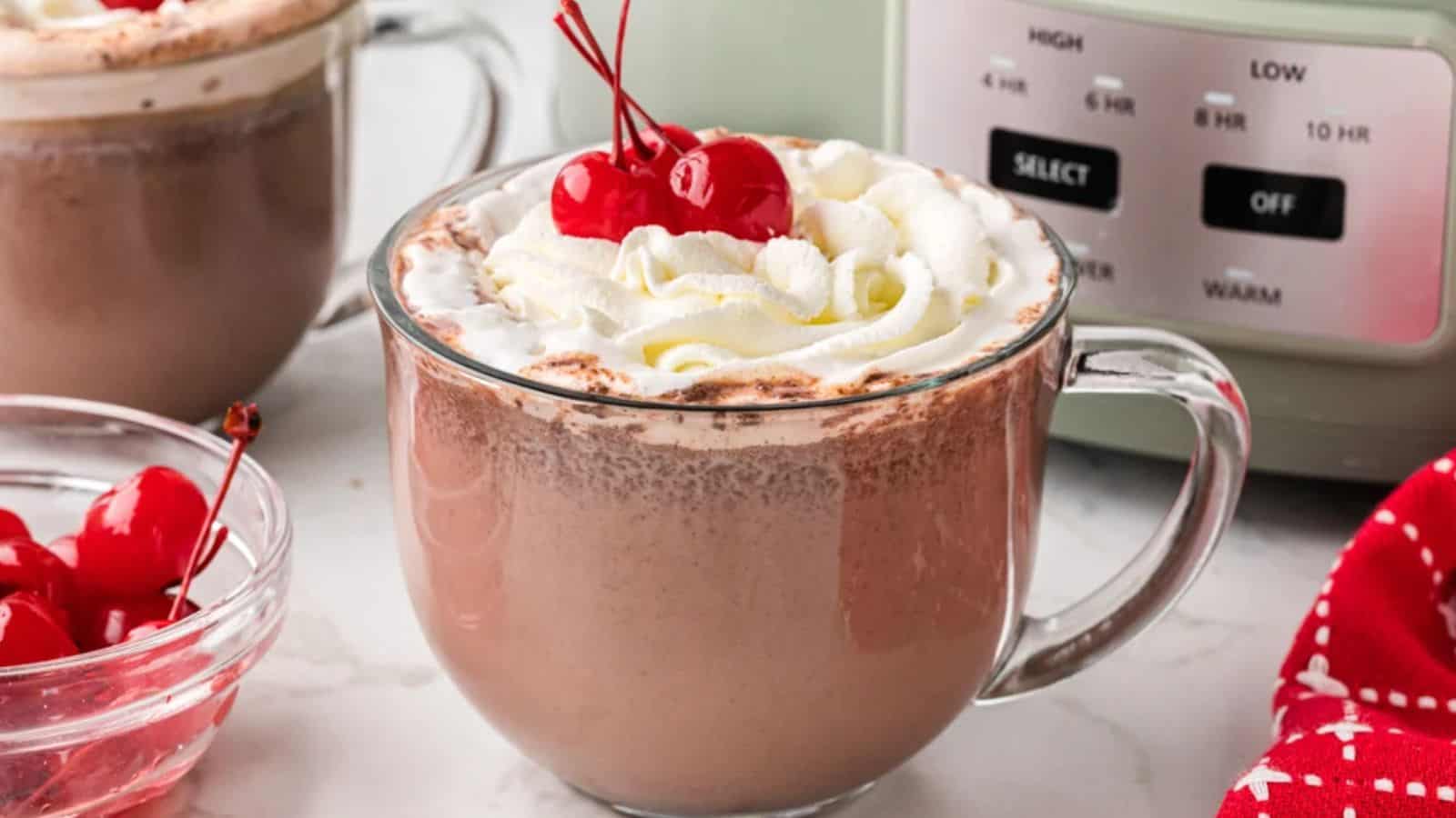 Chocolate Covered Cherry Hot Chocolate