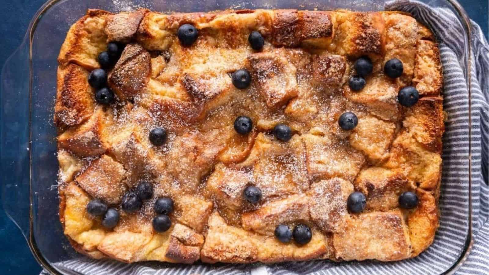 Hawaiian Roll French Toast Casserole