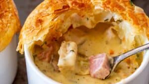 Turkey and Ham Pot Pies.