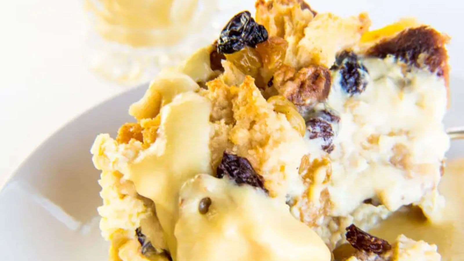 Irish Soda Bread Pudding with Bailey's Crème Anglaise