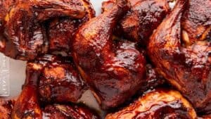 Traeger Smoked Chicken Thighs.