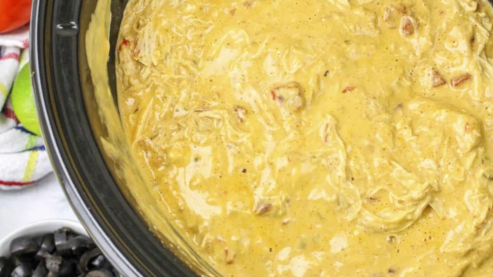 Slow Cooker Queso Chicken