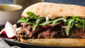 Grilled Skirt Steak Sandwich