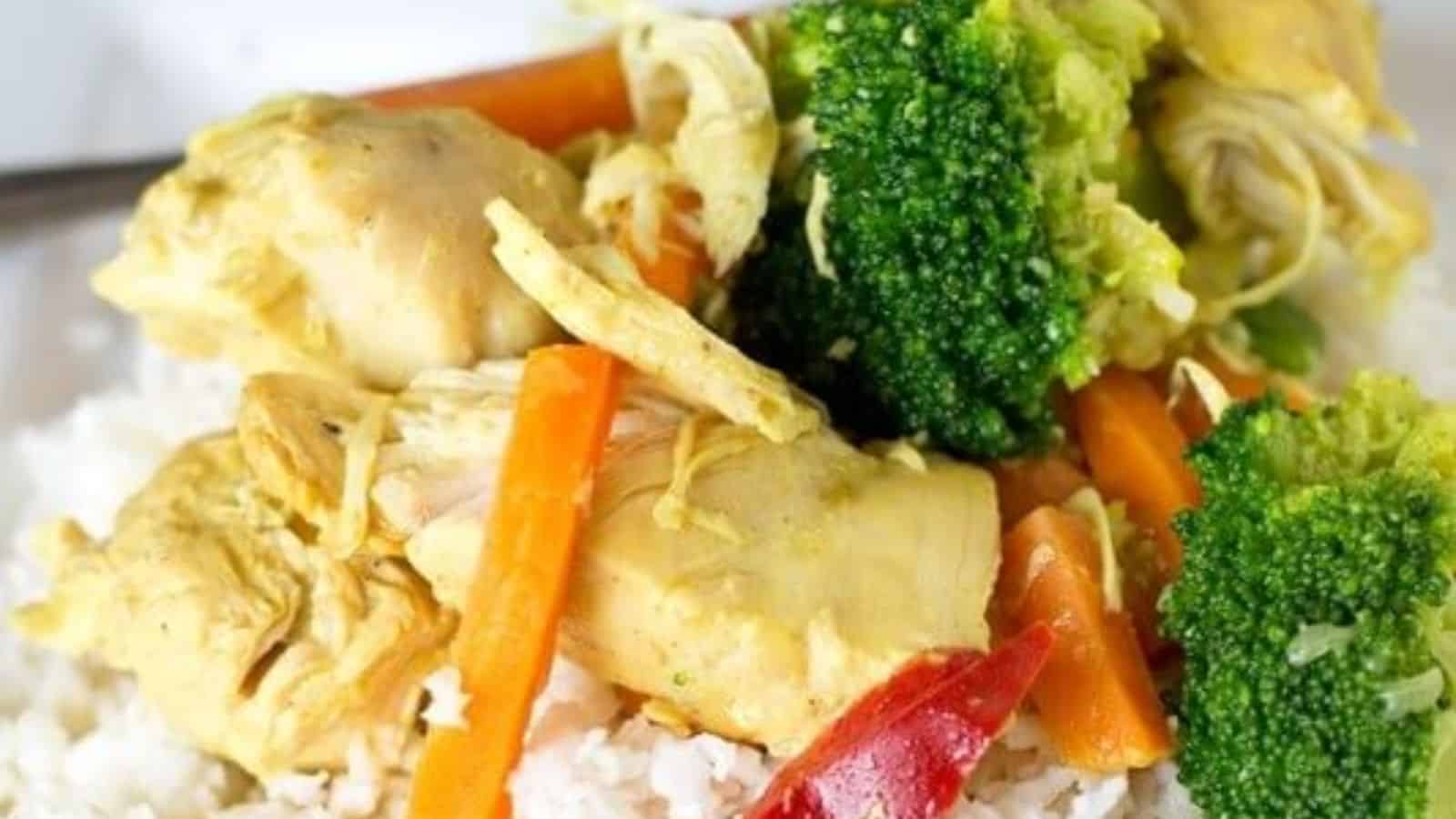 Slow Cooker Coconut Ginger Chicken