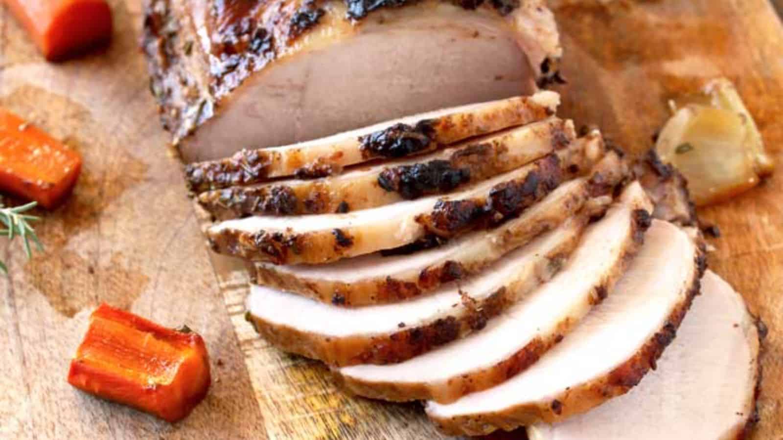 Pork Loin Roast with Honey Mustard and Herb