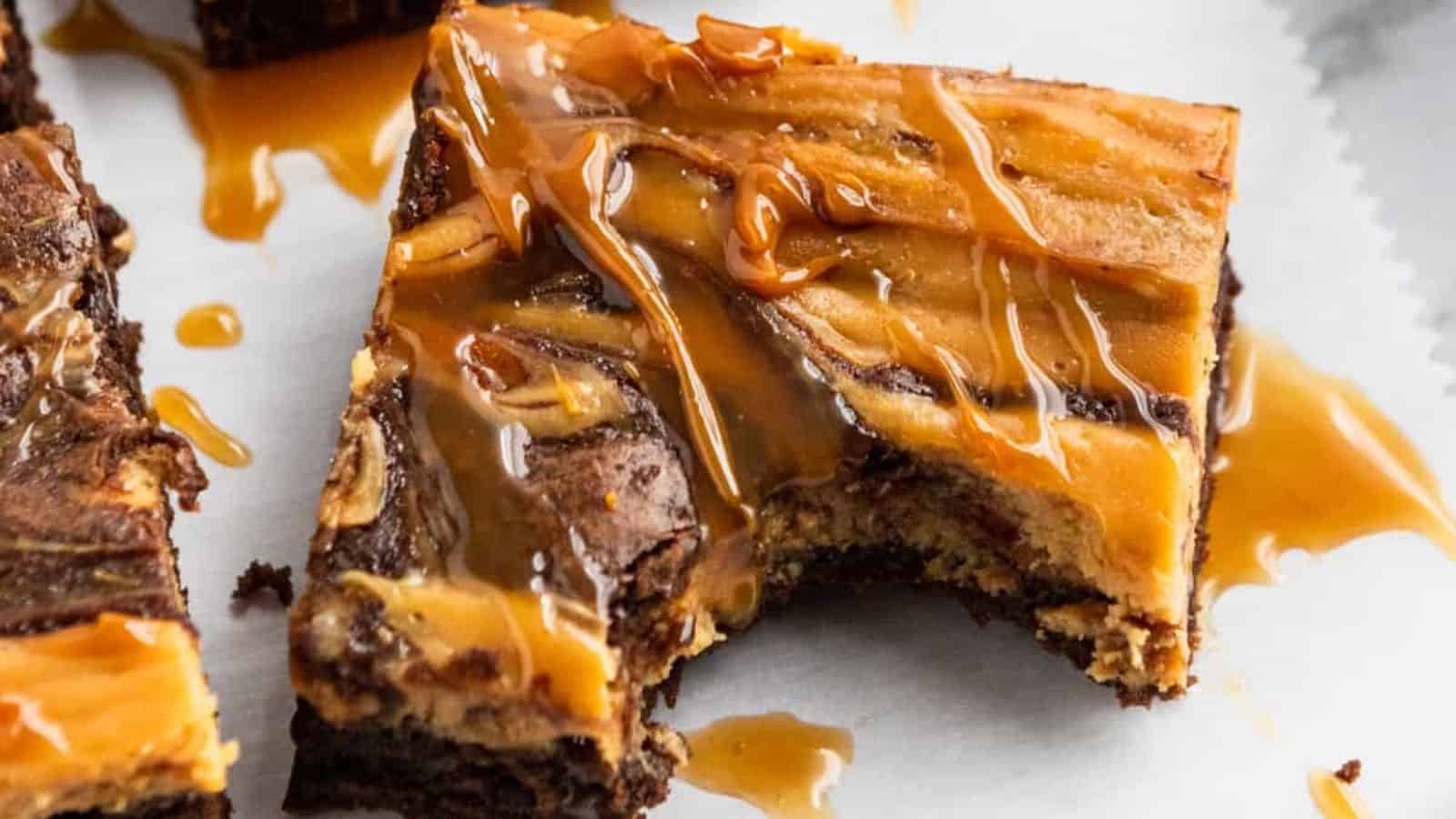 Dulce de Leche Cream Cheese Brownies
