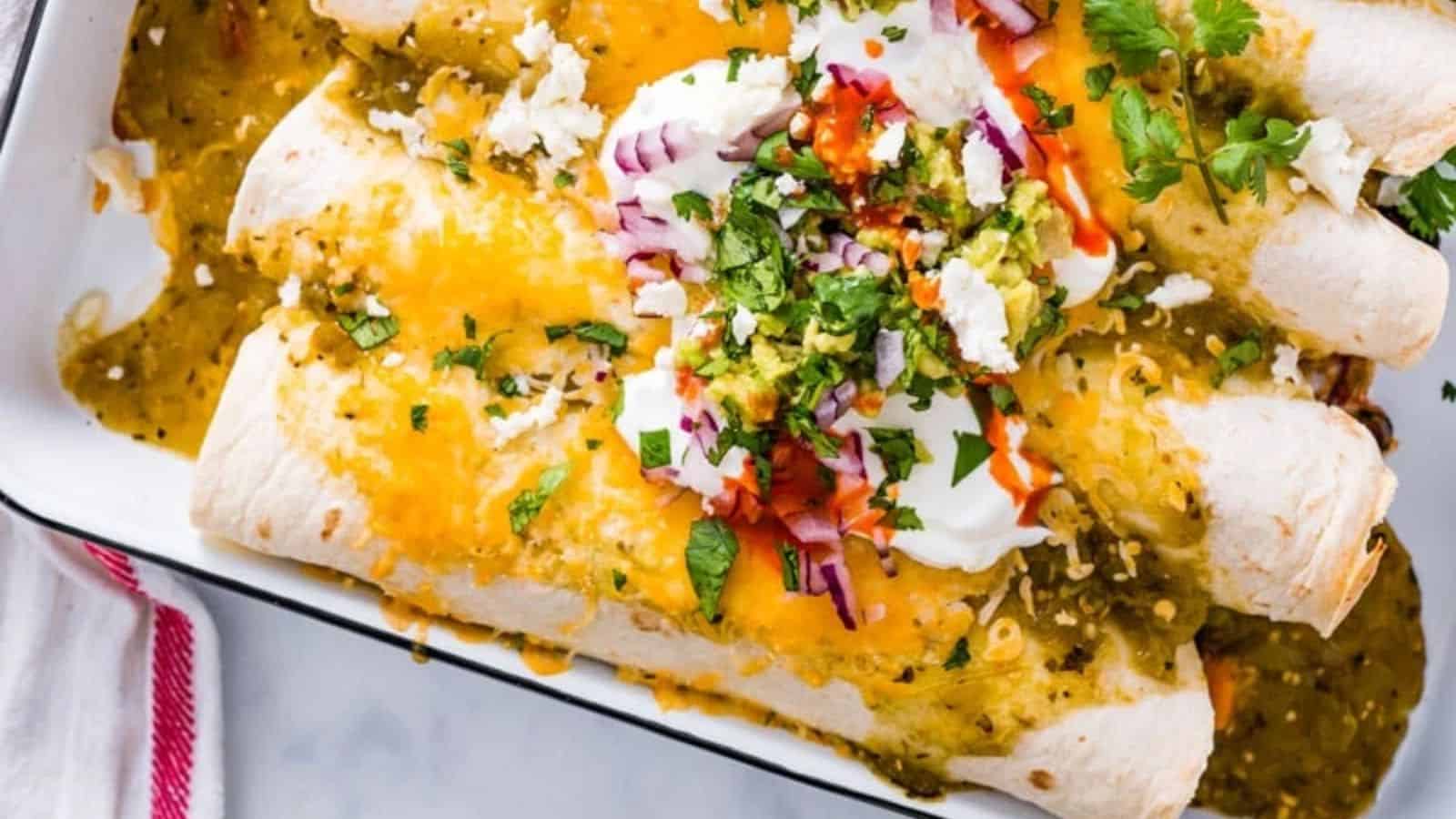 Sweet Potato Black Bean Enchiladas