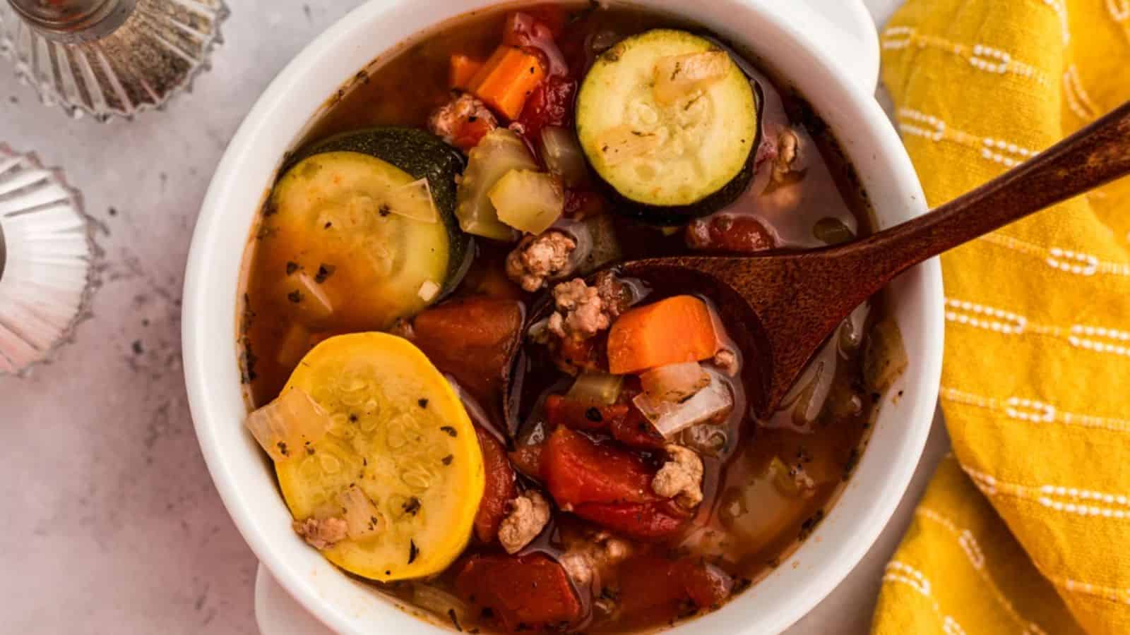 Slow Cooker Zucchini Soup