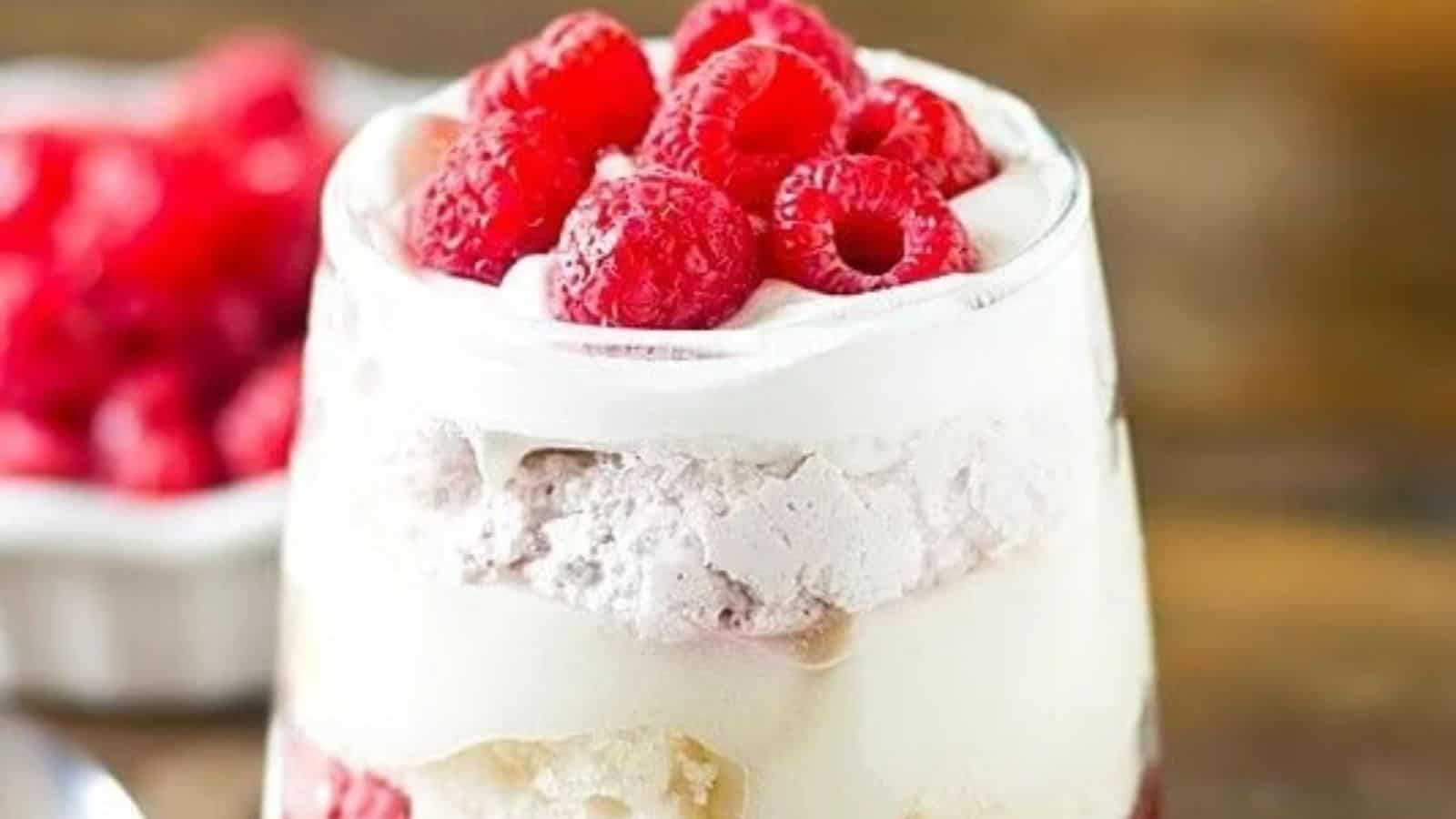 White Chocolate Raspberry Trifle