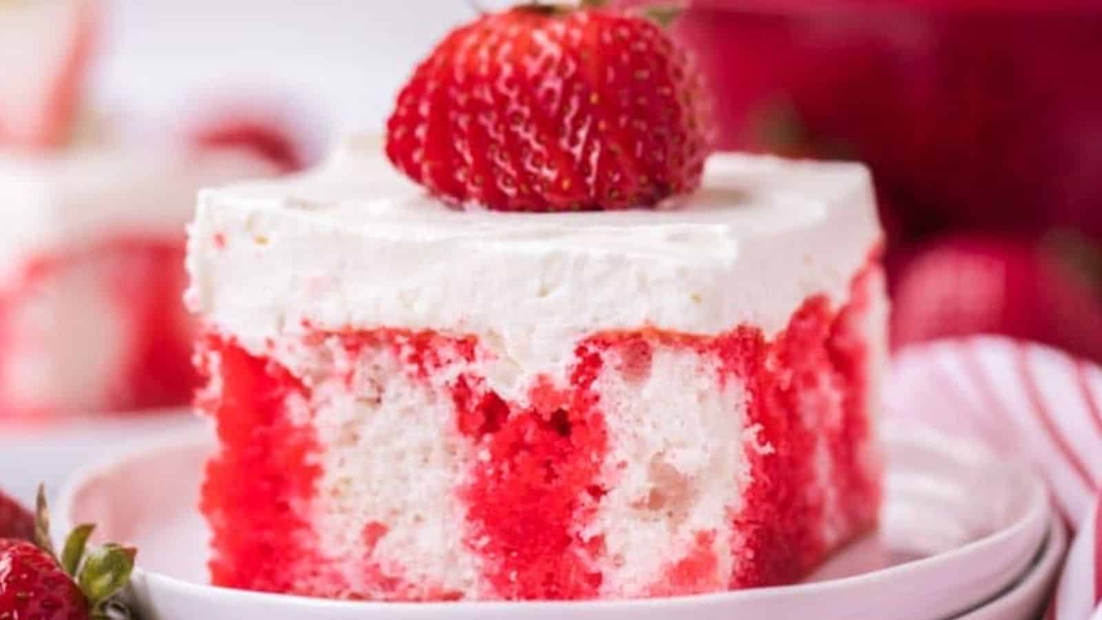 Strawberry Jello Cake