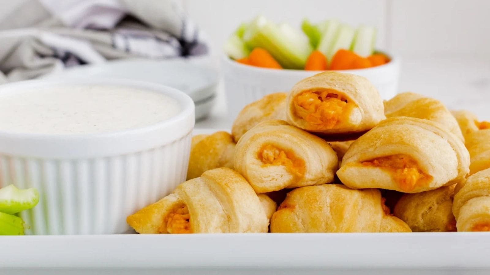 Buffalo Chicken Crescent Rolls