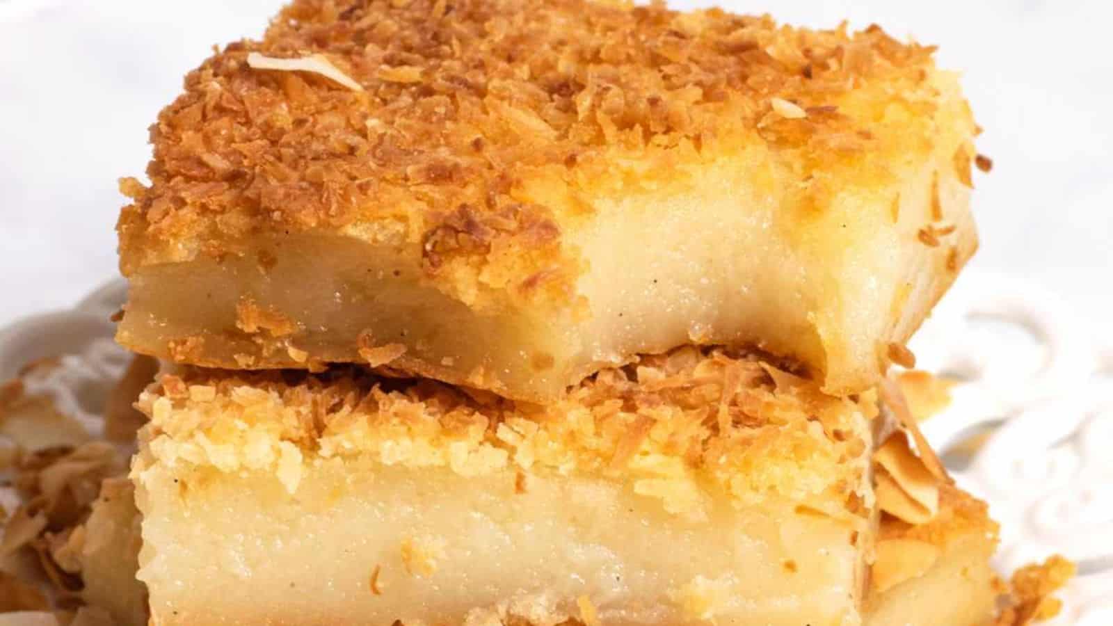 Easy Hawaiian Butter Mochi (Coconut Mochi Cake)