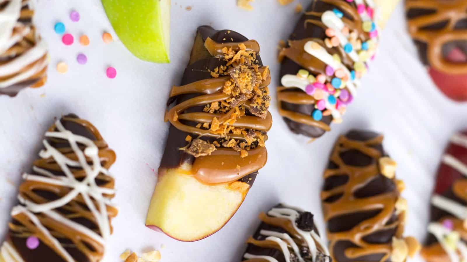 Caramel Apple Slices