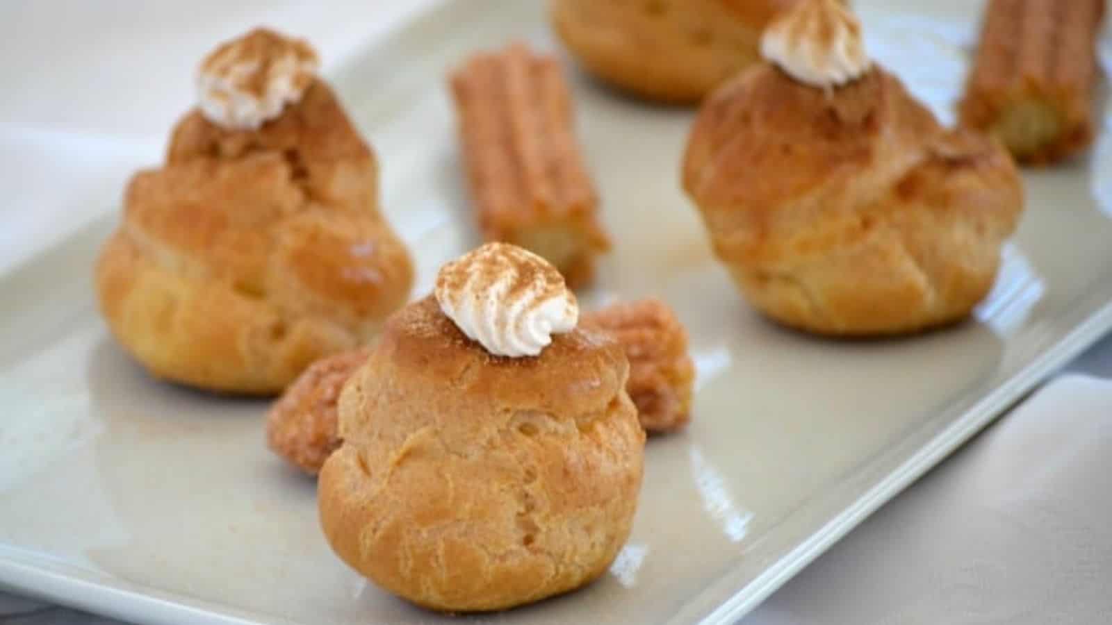 Churro Cream Puffs