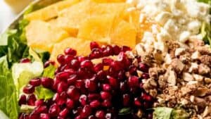 Easy Orange Pomegranate Salad recipe with an Orange Vinaigrette