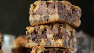 Nutella Chocolate Chip Cookie Dough Bars