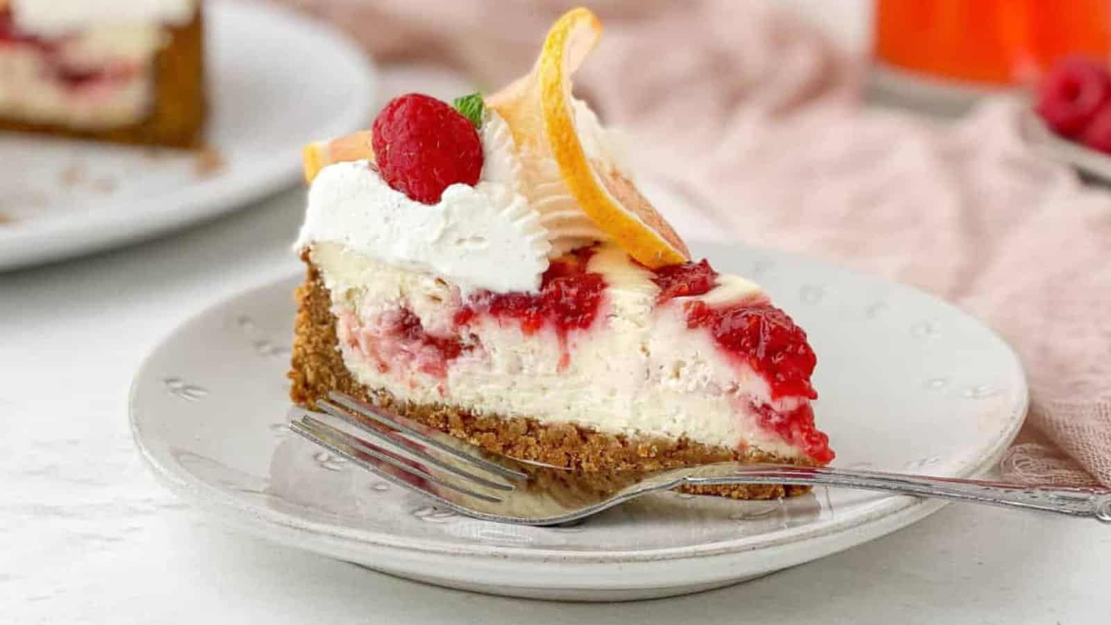 Raspberry Lemon Cheesecake